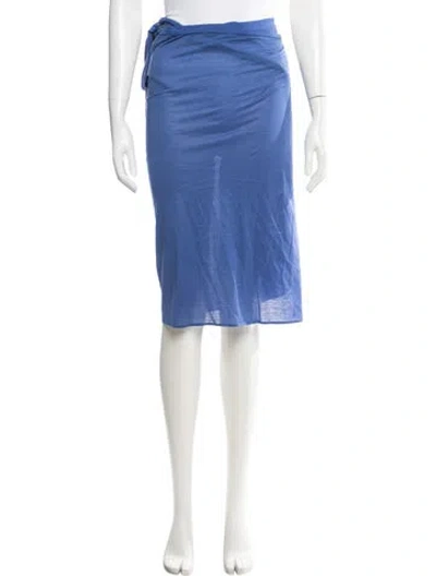 Pre-owned Eres Midi Length Skirt In Blue