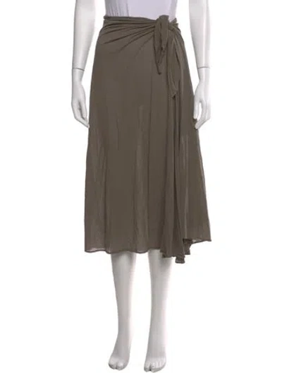 Pre-owned Eres Midi Length Skirt In Gray