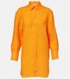 Eres Mignonette Linen Shirt In Orange