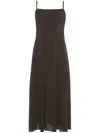 Eres Mila Flared Maxi Dress In Grey