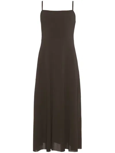 Eres Mila Flared Maxi Dress In Grey