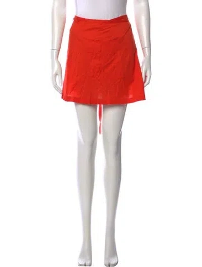 Pre-owned Eres Mini Skirt In Orange