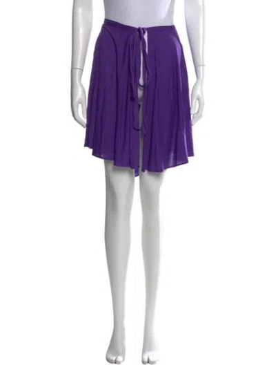 Pre-owned Eres Mini Skirt In Purple