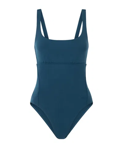 Eres Minimal Block One-piece Swimsuit In Blue