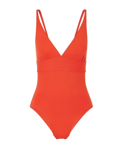Eres Minimal Block One-piece Swimsuit In Red