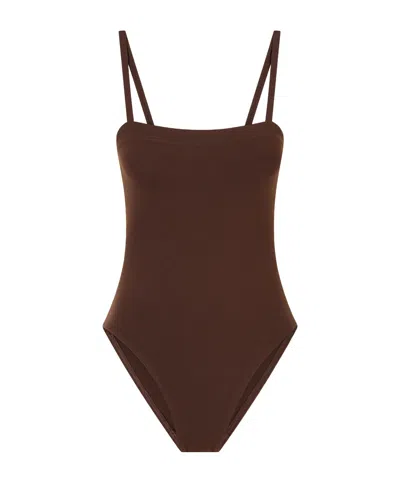 Eres Les Essentiels Aquarelle Swimsuit In Brown