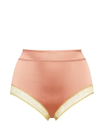 Eres Moment High-waisted Briefs In Brown
