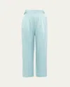 Eres Mondain Silk Pyjama Trousers In Ciel De Jourtoi A Beurre