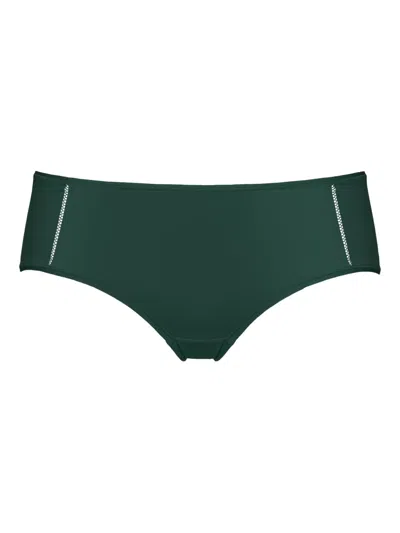 Eres Monica Soyeuse Trim-detail Briefs In Green