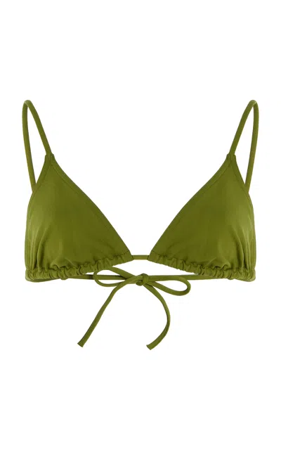 Eres Mouna Bikini Top In Green
