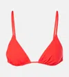 Eres Mouna Triangle Bikini Top In Red