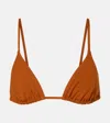 Eres Mouna Triangle Bikini Top In Braun