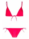 Eres Adjustable Triangle Bikini With Side Tie In Pink & Purple