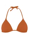 Eres Mouna Triangle Bikini Top In 褐色