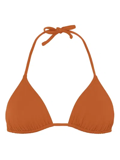 Eres Mouna Triangle Bikini Top In 褐色