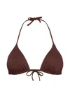 Eres Mouna Triangle Bikini Top In Brown