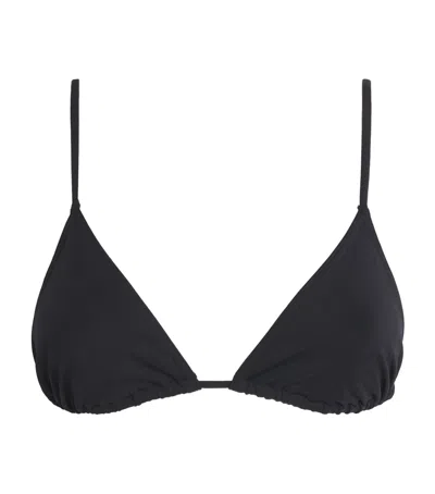 Eres Mouna Triangle Bikini Top In Black