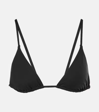 Eres Mouna Triangle Bikini Top In Black