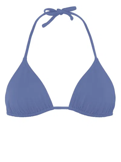Eres Mouna Triangle Bikini Top In Blue