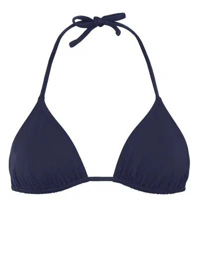 Eres Mouna Triangle Bikini Top In Blue
