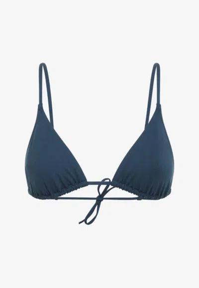 Eres Mouna Triangle Bikini Top In Blue