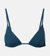 Eres Mouna Triangle Bikini Top In Blue