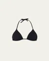 Eres Mouna Triangle Bikini Top In Blue