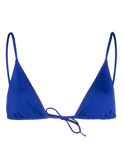 Eres Mouna Triangle Bikini Top In Blue
