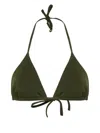 Eres Mouna Triangle Bikini Top In Green