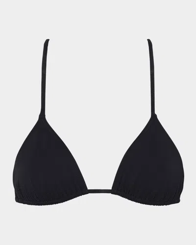 Eres Mouna Triangle Bikini Top In Noir