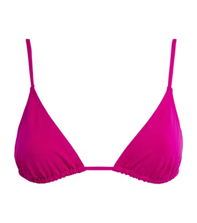 Eres Mouna Triangle Bikini Top In Pink