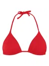 Eres Mouna Triangle Bikini Top In Red