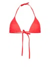 Eres Mouna Triangle Bikini Top In Red
