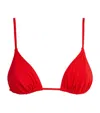 Eres Mouna Triangle Bikini Top In Red
