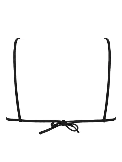 Eres Mouna Triangle Tie Bikini Top In Black