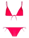 Eres Adjustable Triangle Bikini With Side Tie In Red