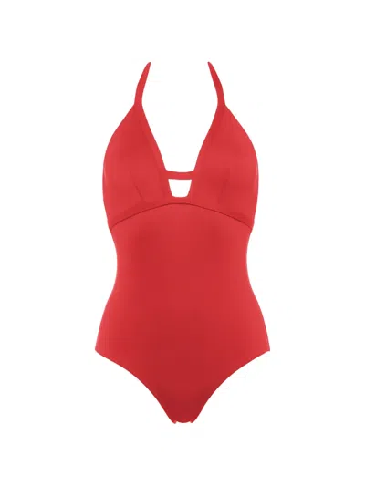 Eres Mounia V-neck Swimsuit In Red
