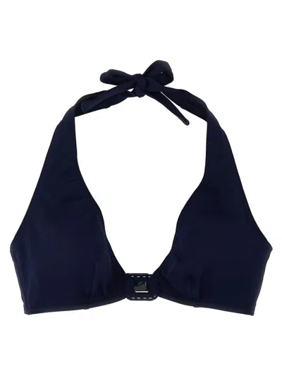 Eres Les Essentiels Gang Triangle Bikini Top In Blue