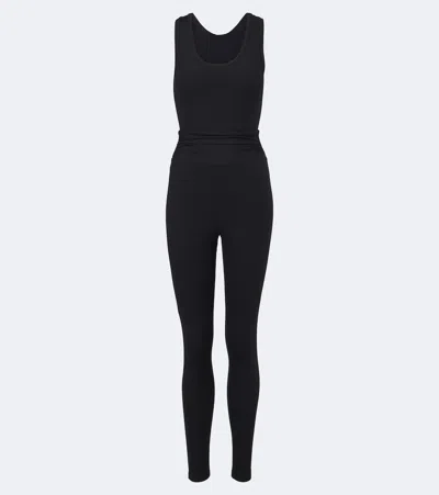 Eres Nellie Ribbed-knit Catsuit In Black