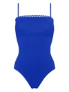 Eres Night Picot-trimmed Swimsuit In Blue