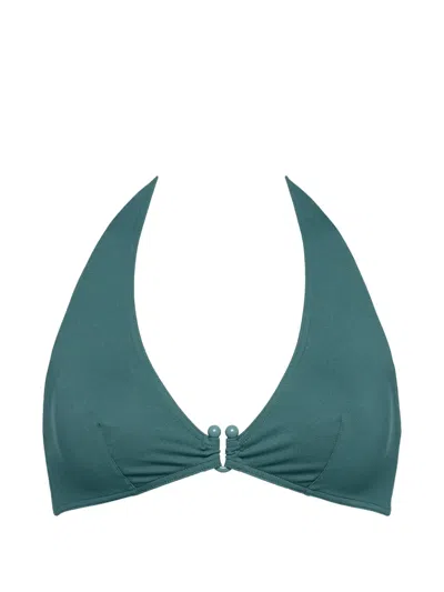 Eres Noctambule Triangle Bikini Top In Green