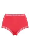 Eres Romantique High-waisted Briefs In Red