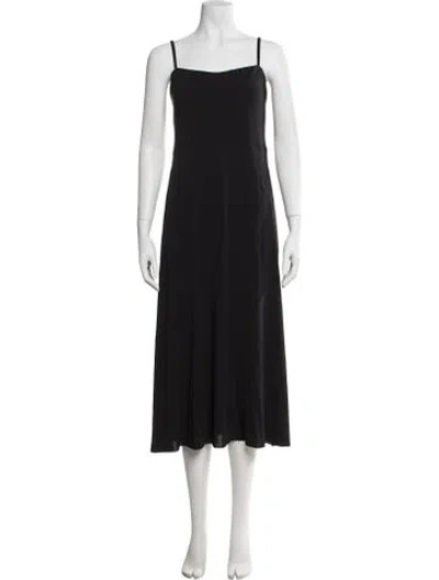 Pre-owned Eres Nylon Midi Length Dress In Black