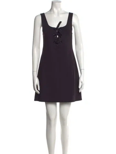 Pre-owned Eres Nylon Mini Dress In Black
