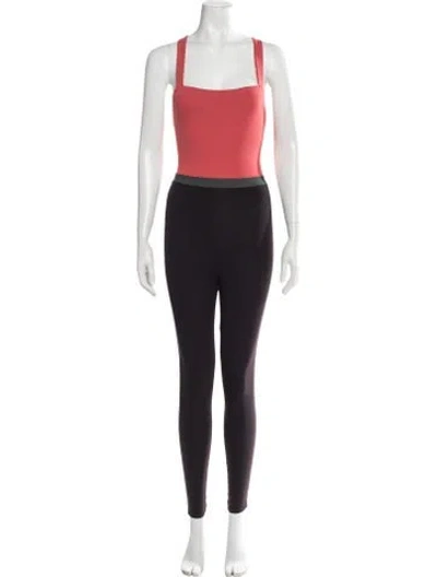 Pre-owned Eres Nylon Square Neckline Jumpsuit In Black/pink