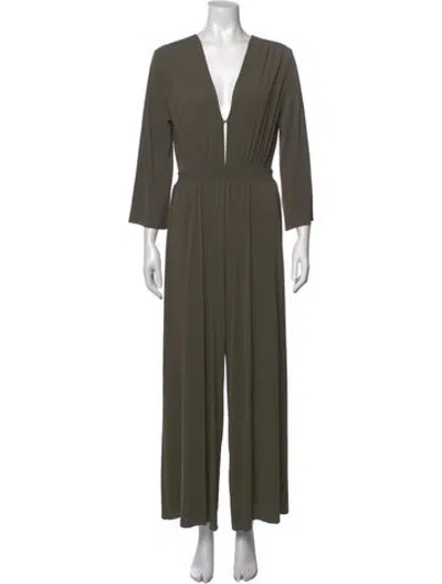 Pre-owned Eres Nylon V-neck Jumpsuit In Green
