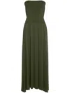 Eres Bandeau Oda Maxi Dress In Green
