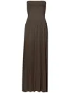 Eres Oda Strapless Maxi Dress In Volcan