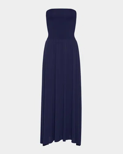 Eres Oda Strapless Maxi Dress In Nautique