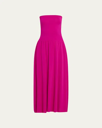 Eres Oda Strapless Maxi Dress In Sunset